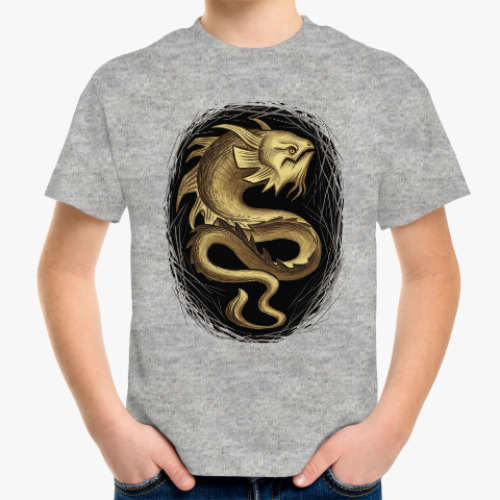 Детская футболка с принтом Мурена