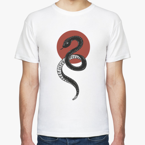 Футболка с принтом Змея