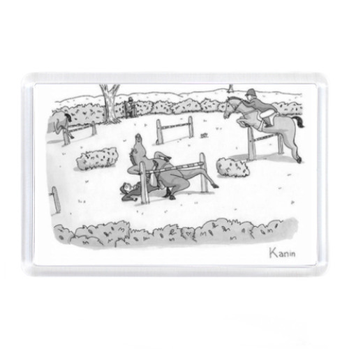 Магнит с принтом Неправильная лошадь