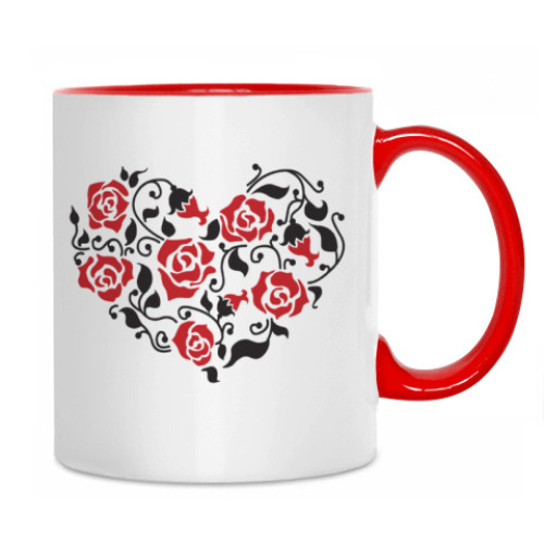 Кружка с принтом Сердце
