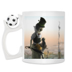 Кружка с футбольным мячиком