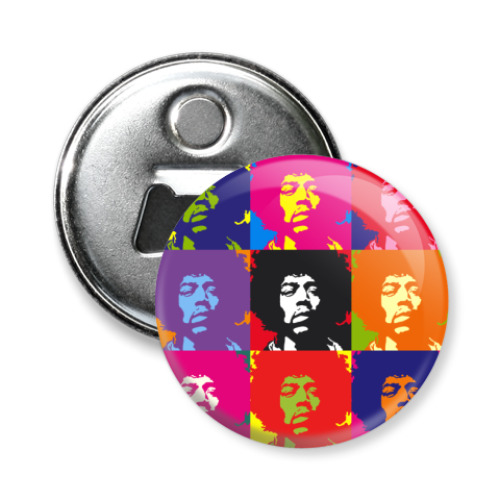 Магнит-открывашка с принтом J Hendrix -открывашка