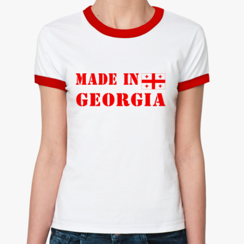 Женская футболка Ringer-T Made in Georgia
