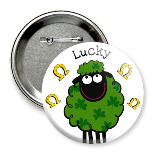 Значок 75мм Lucky