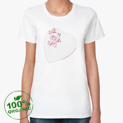 Женская футболка из органик-хлопка Heart&Rose