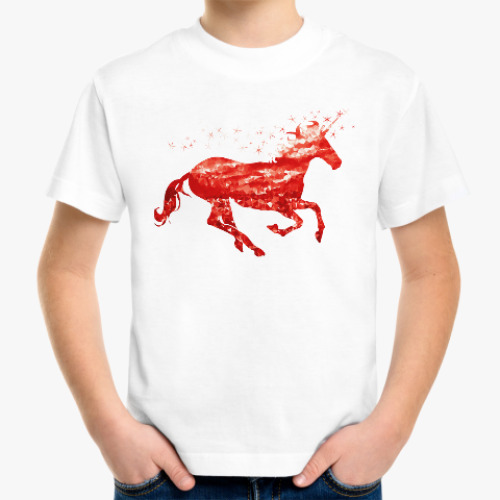 Детская футболка Рубиновый Единорог