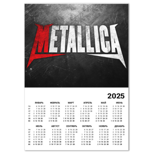 Календарь Metallica