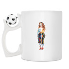 Кружка с футбольным мячиком