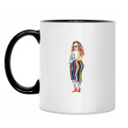 Кружка двухцветная