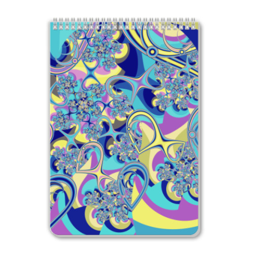 Блокнот с принтом абстракция