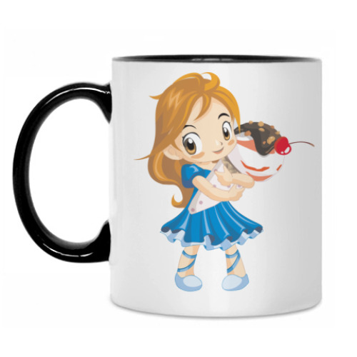 Кружка Девочка с мороженкой