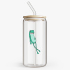 Банка с бамбуковой крышкой