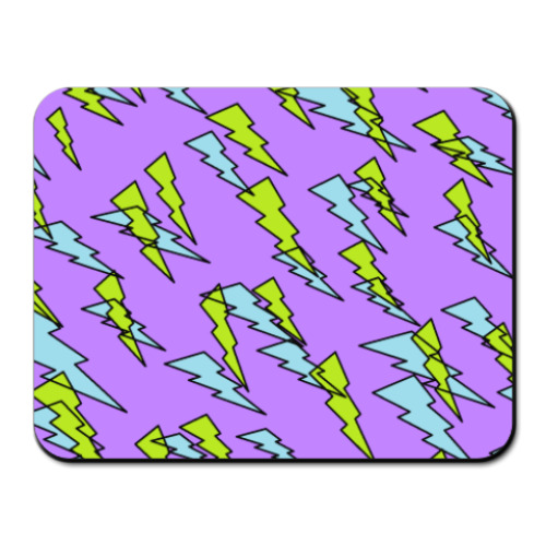 Коврик для мыши с принтом "Молния"