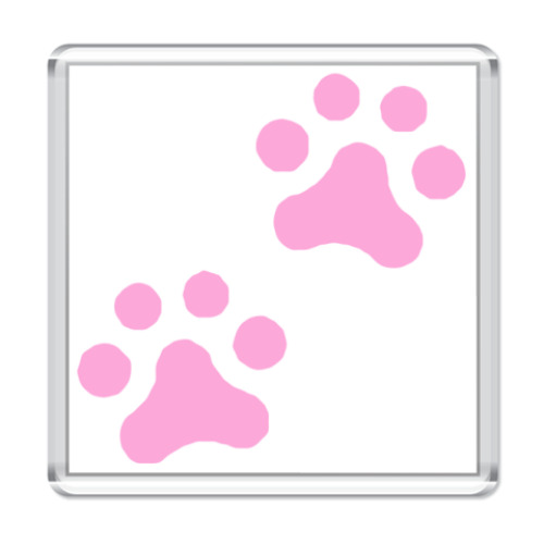 Магнит с принтом Лапки