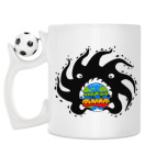 Кружка с футбольным мячиком