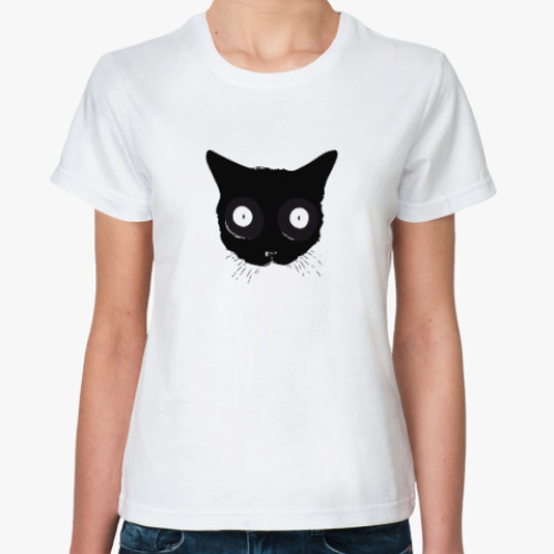 Классическая футболка Мордочка кошки