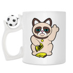 Кружка с футбольным мячиком