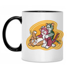 Кружка двухцветная