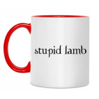 Двухцветная кружка Stupid lamb