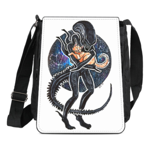 Сумка-планшет Чужой и Кот Alien 1979