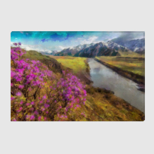 Холст с принтом Сибирская сакура