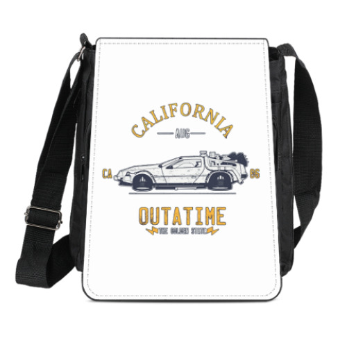 Сумка-планшет с принтом Назад в будущее