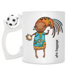 Кружка с футбольным мячиком