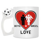 Кружка с футбольным мячиком