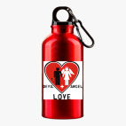 Металлическая бутылка 400 мл UV-DTF