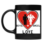 Кружка цветная UV-DTF