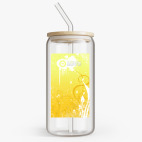 Банка с бамбуковой крышкой