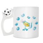 Кружка с футбольным мячиком