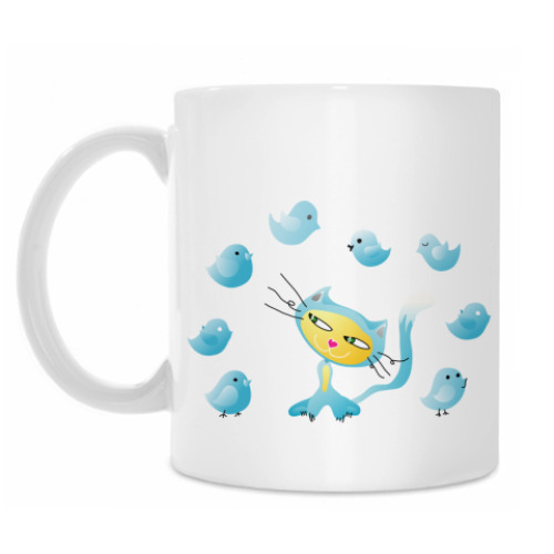 Кружка с принтом Кошка