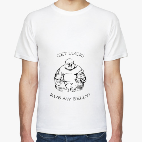 Футболка с принтом Rub My Belly