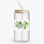 Банка с бамбуковой крышкой