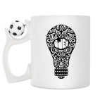 Кружка с футбольным мячиком