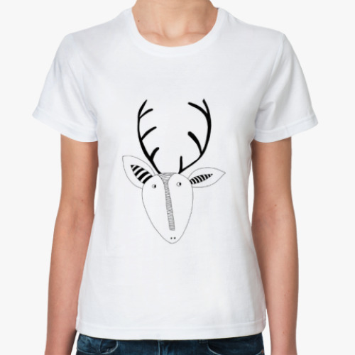 Классическая футболка Задумчивый олень
