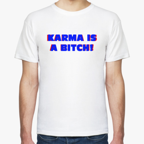 Футболка с принтом Karma