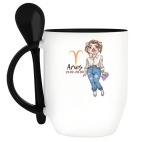 Кружка с ложкой