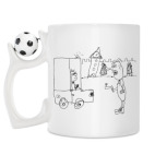 Кружка с футбольным мячиком