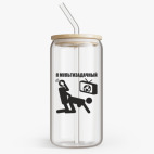 Банка с бамбуковой крышкой