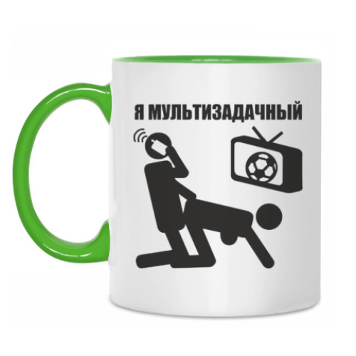 Кружка с принтом Мультизадачный