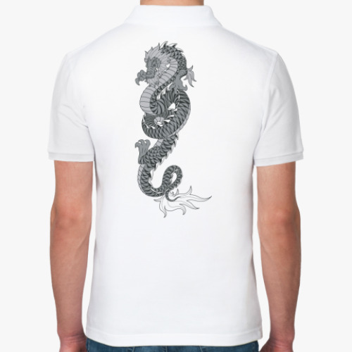 Рубашка поло с принтом Дракон