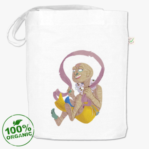 Сумка шоппер с принтом Мумия