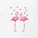 Фламинго и бабочки