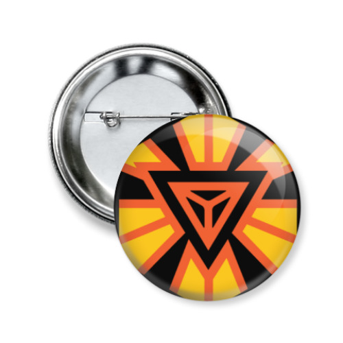 Значок 50мм с принтом Ingress Aegis Nova