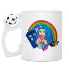 Кружка с футбольным мячиком