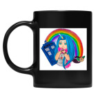 Кружка цветная UV-DTF