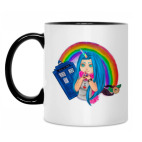 Кружка двухцветная