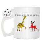 Кружка с футбольным мячиком